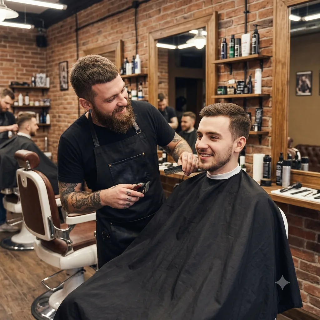 Barber interaction